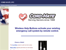 Tablet Screenshot of cord-mate.com